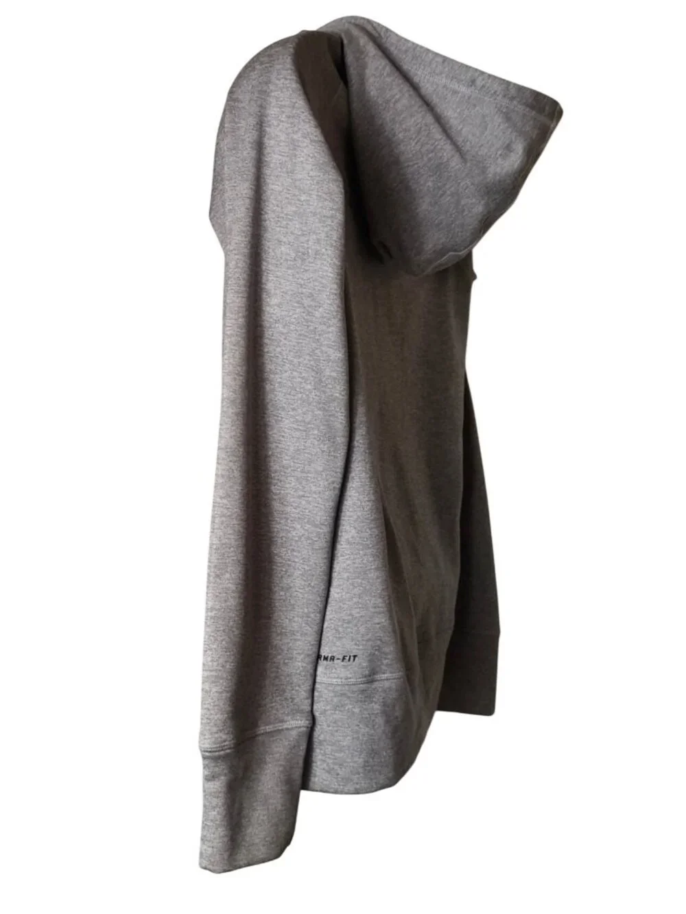 Nike Mens L Therma-Fit Pullover Hoodie Sweatshirt Gray Fleece-Lined Athletic
